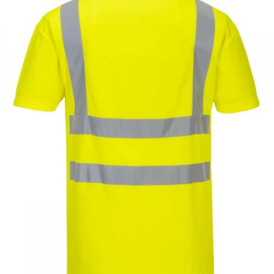 S179 - Tricou cu guler în V și cu inserții de plas / Portwest / Reflectorizanta