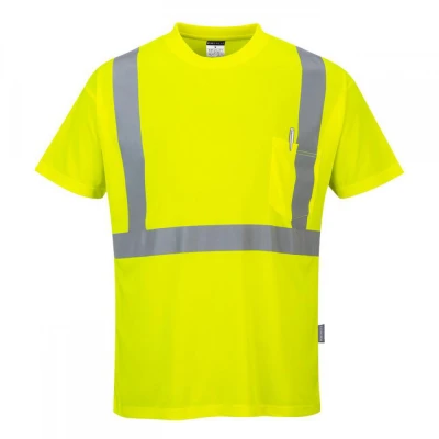 S190 - Tricou Hi-Vis cu buzunar / Portwest / Reflectorizanta