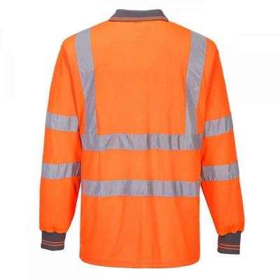 S277 - Tricou Polo HiVis cu mâneci lungi / Portwest / Reflectorizanta