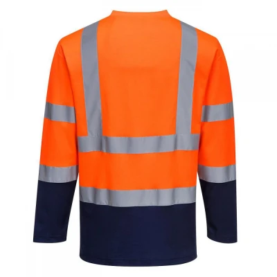 S280 - Tricou bicolor Comfort cu mâneci lungi / Portwest / Reflectorizanta