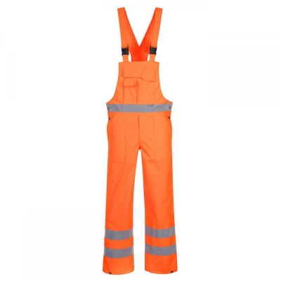 S388 - Pantaloni cu pieptar Hi-Vis- necaptusiti / Portwest / Reflectorizanta