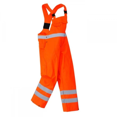 S388 - Pantaloni cu pieptar Hi-Vis- necaptusiti / Portwest / Reflectorizanta