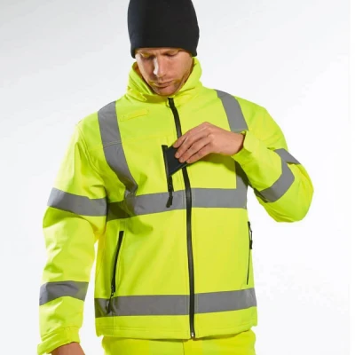 S424 - Jachetă HiVis Classic Soft Shell (3L) / Portwest / Reflectorizanta