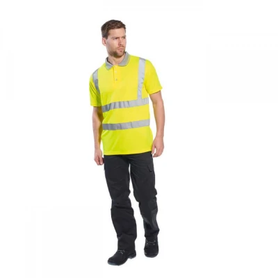 S477 - Tricou Polo HiVis / Portwest / Reflectorizanta