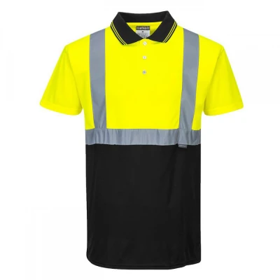 S479 - Tricou Polo bicolor reflectortizant / Portwest / Reflectorizanta