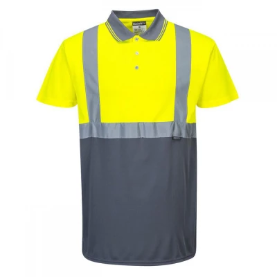 S479 - Tricou Polo bicolor reflectortizant / Portwest / Reflectorizanta