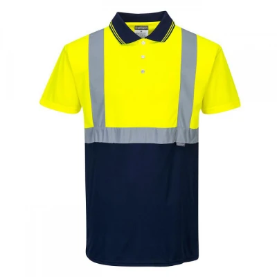S479 - Tricou Polo bicolor reflectortizant / Portwest / Reflectorizanta