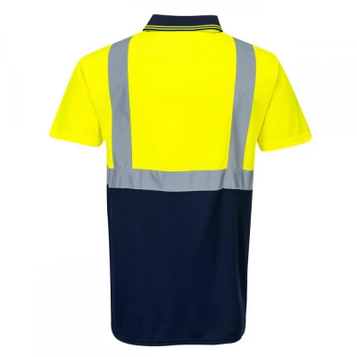 S479 - Tricou Polo bicolor reflectortizant / Portwest / Reflectorizanta