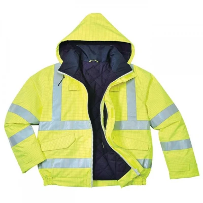 S773 - Jachetă de ploaie Bizflame HiVis, antistati / Portwest / Antistatica, ignifuga