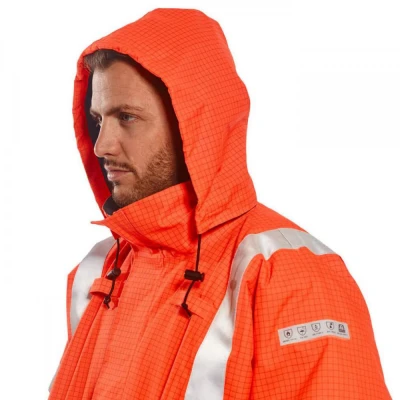 S773 - Jachetă de ploaie Bizflame HiVis, antistati / Portwest / Antistatica, ignifuga