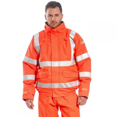 S773 - Jachetă de ploaie Bizflame HiVis, antistati / Portwest / Antistatica, ignifuga