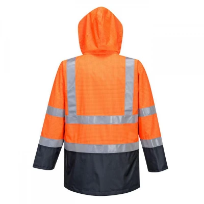 S779 - Jachetă de ploaie Bizflame HiVis, protecție / Portwest / Antistatica, ignifuga