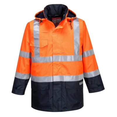 S779 - Jachetă de ploaie Bizflame HiVis, protecție / Portwest / Antistatica, ignifuga