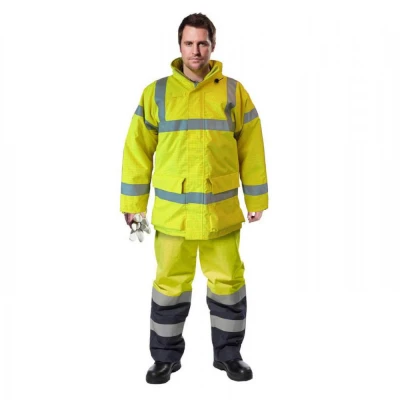 S782 - Pantaloni Bizflame Rain HiVis, protectie mu / Portwest / Antistatica, ignifuga