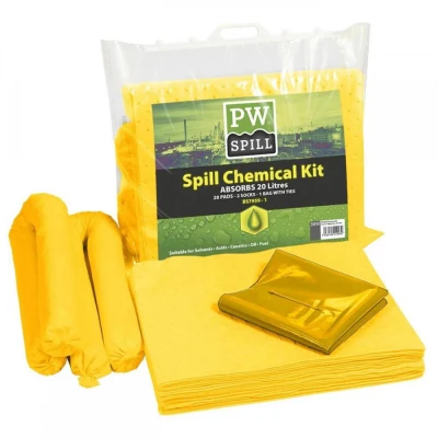 SM90 - Set absorbție substante chimice PW 20L / Portwest / Kit-uri absorbante substante periculoase