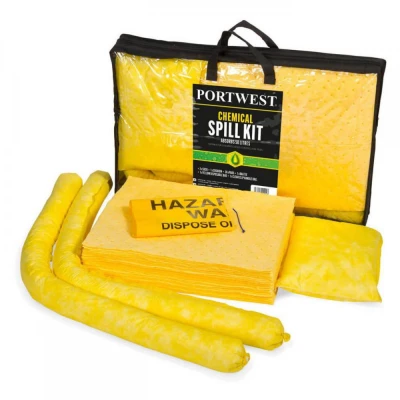 SM91 - Set absorbție substante chimice PW 50L / Portwest / Kit-uri absorbante substante periculoase