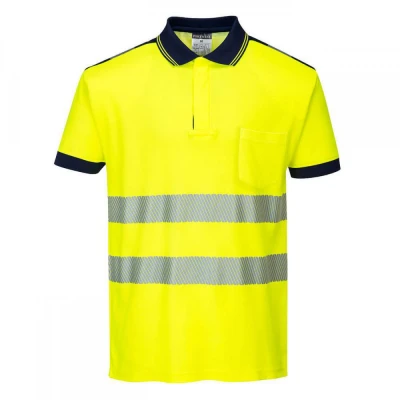 T180 - Tricou Polo PW3 HiVis Vision / Portwest / Reflectorizanta