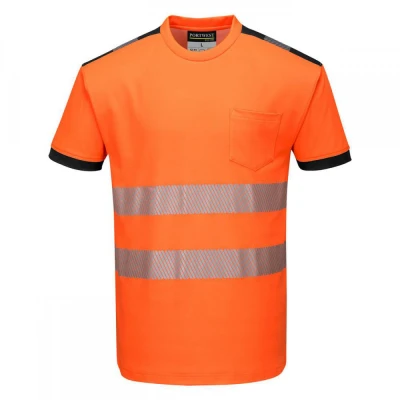 T181 - Tricou PW3 HiVis S/S / Portwest / Reflectorizanta