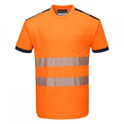T181 - Tricou PW3 HiVis S/S / Portwest / Reflectorizanta