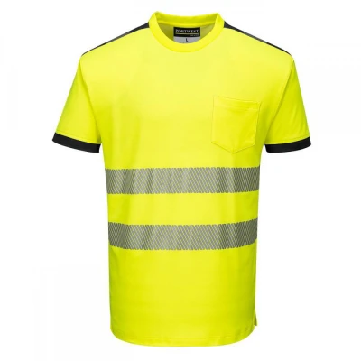 T181 - Tricou PW3 HiVis S/S / Portwest / Reflectorizanta