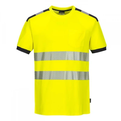T181 - Tricou PW3 HiVis S/S / Portwest / Reflectorizanta