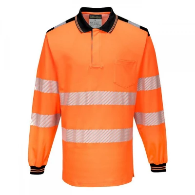 T184 - Tricou Polo PW3 Hi-Vis L/S / Portwest / Reflectorizanta