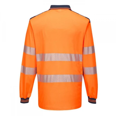 T184 - Tricou Polo PW3 Hi-Vis L/S / Portwest / Reflectorizanta