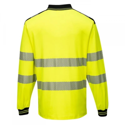T184 - Tricou Polo PW3 Hi-Vis L/S / Portwest / Reflectorizanta
