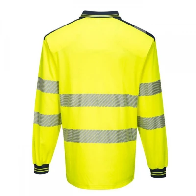 T184 - Tricou Polo PW3 Hi-Vis L/S / Portwest / Reflectorizanta