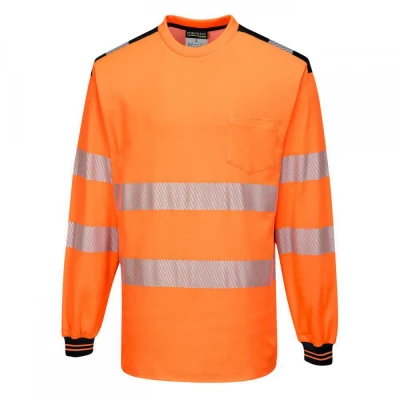 T185 - Tricou PW3 HiVis L/S / Portwest / Reflectorizanta