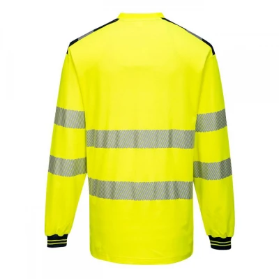 T185 - Tricou PW3 HiVis L/S / Portwest / Reflectorizanta