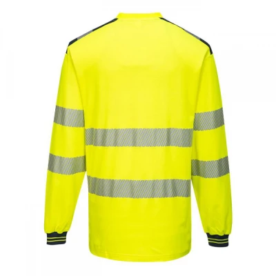 T185 - Tricou PW3 HiVis L/S / Portwest / Reflectorizanta