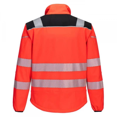 T402 - Jachetă PW3 Softshell Vision HiVis / Portwest / Reflectorizanta