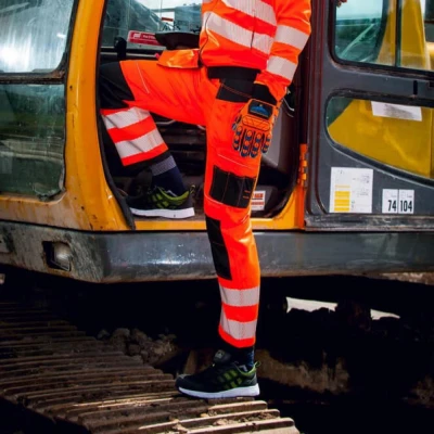 T501 - Pantaloni PW3 de lucru Holster HiVis / Portwest / Reflectorizanta