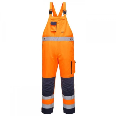 TX52 - Salopeta cu Pieptar Dijon HI VIS / Portwest / Reflectorizanta