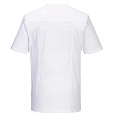 C195 - Tricou de bucătar din bumbac, cu insertii d / Portwest / Imbracaminte bucatari