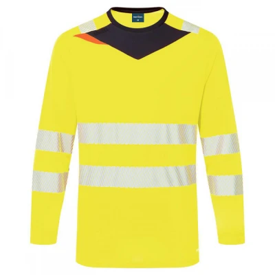 DX416 - Tricou HiVis DX4 cu mânecă lungă / Portwest / Reflectorizanta