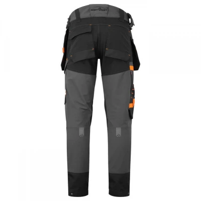EV440 - Pantaloni de lucru elastici EV4, cu buzuna / Portwest / Pantaloni salopeta talie