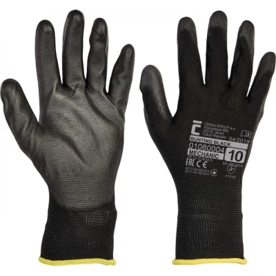 Manusi BUNTING BLACK / Cerva / Textile impregnate in poliuretan
