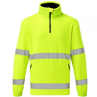F302 - Fleece HiVis cu fermoar scurt / Portwest / Reflectorizanta