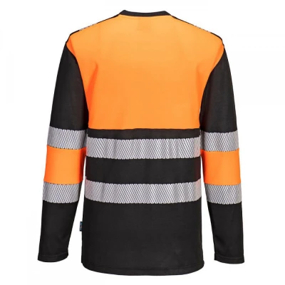 PW312 - Tricou HiVis PW3 cu mânecă lungă, Clasa 1 / Portwest / Reflectorizanta