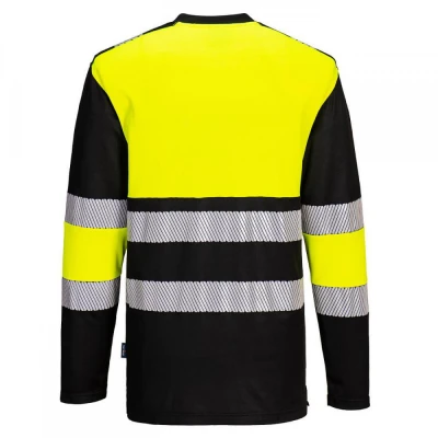 PW312 - Tricou HiVis PW3 cu mânecă lungă, Clasa 1 / Portwest / Reflectorizanta