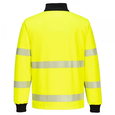 PW326 - Bluză HiVis PW3 cu fermoar scurt / Portwest / Reflectorizanta