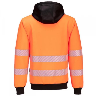 PW327 - Hanorac HiVis PW3 cu gluga și fermoar / Portwest / Reflectorizanta