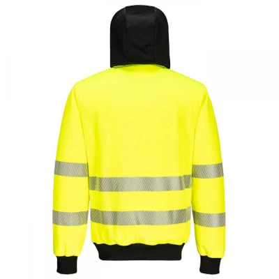 PW327 - Hanorac HiVis PW3 cu gluga și fermoar / Portwest / Reflectorizanta