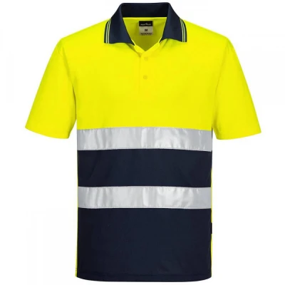 S175 - Tricou Polo HiVis Lightweight Contrast / Portwest / Reflectorizanta