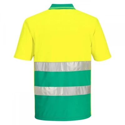 S175 - Tricou Polo HiVis Lightweight Contrast / Portwest / Reflectorizanta
