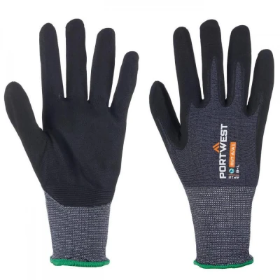 AP12 - Mănuși din nitril SG Cut B18 (12 perechi) / Portwest / Textile impregnate in nitril