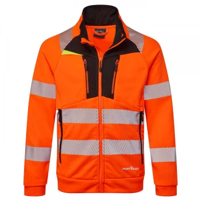 DX477 - Hanorac HiVis DX4 cu fermoar / Portwest / Reflectorizanta