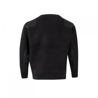 Pulover din tricot gros, cu gât rotund 100 / Velilla / Pentru agenti de paza